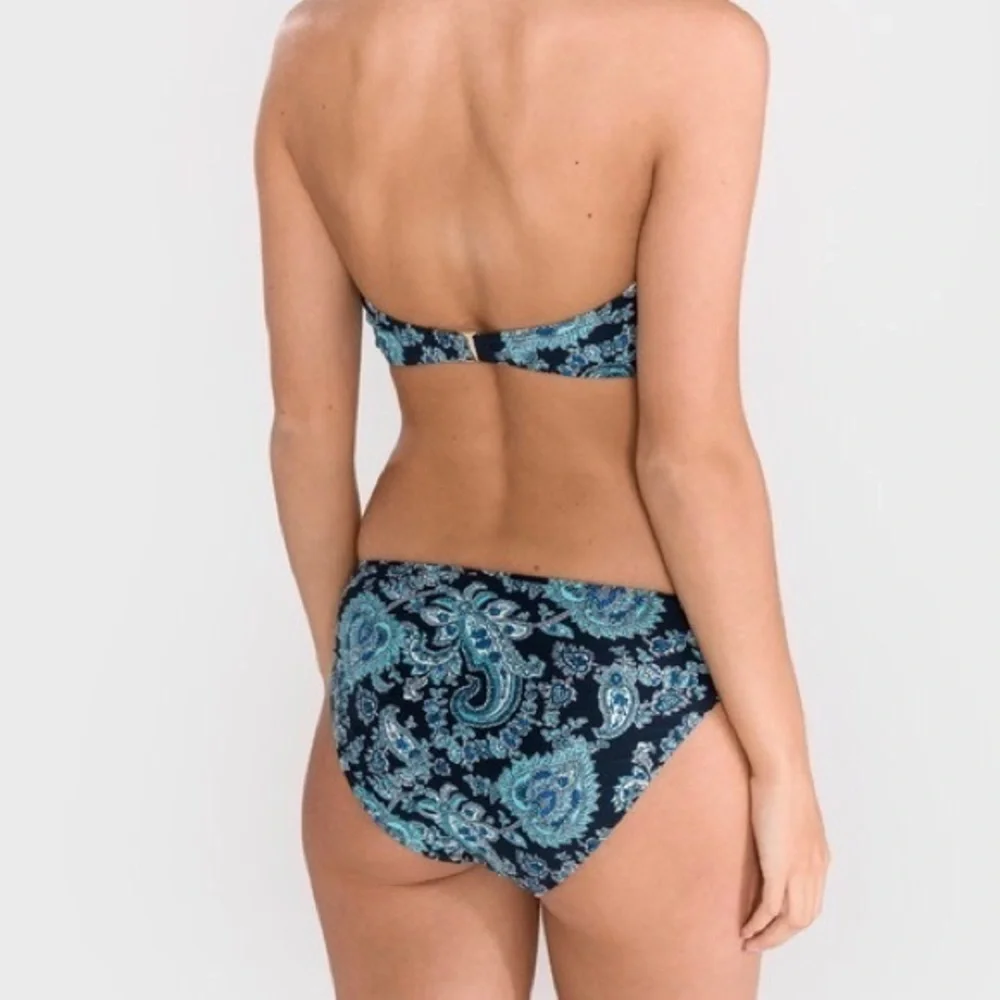 MICHAEL KORS Blue Paisley Bikini Bottom XS - Picture 4 of 14
